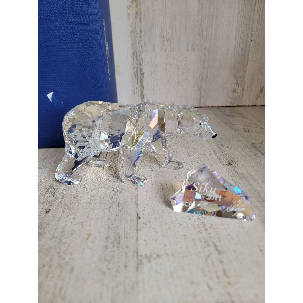 Swarovski‎ Siku Polar bear 1053154 crystal home decor figure